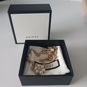 Gucci pearl Double G necklace